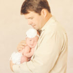 newborn baby with dad
