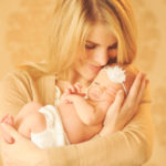 mom and newborn girl