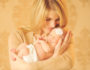mom and newborn girl