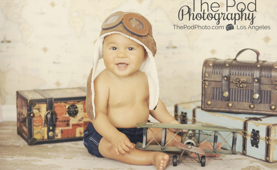 Santa-Monica-Baby-Portrait-Photographer-Suitcase-Trunks-Traveler-Set-Aviator-Airplanes