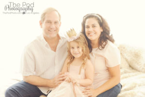 best-family-portrait-studio-playa-vista-pink-gold-crown-white