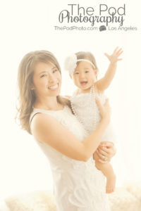 Mommy-And-Me-Baby-Girl-White-Outfits-Styled-Hair-Makeup-Photographer-Brentwood
