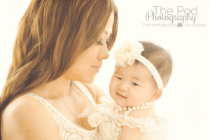 Mommy-And-Me-Nuzzled-Baby-White-Background-Studio-Best-Baby-Photos-Los-Angeles