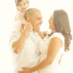 Best-Family-Portrait-Photographer-Candid-Laughing-Baby-On-Dads-Shoulders-Playa-Vista