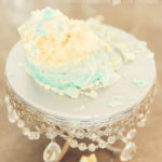 Best-First-Birthday-Cake-Smash-Photographer-Los-Angeles-SusieCakes-Teal-White-Silver-Aftermath-Smash