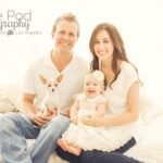 Family-With-Doggy-Bed-In-Window-Casual-Cute-Baby-Photography-Studio