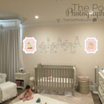 Best-First-Birthday-Cake-Smash-Photography-Los-Angeles-Baby-Girl-Room-Nursery-Pink-Gray-Custom-Frames
