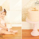 Pink-And-Gold-First-Birthday-Theme-Best-Cake-Smash-Photographer-Culver-City-SusieCakes-Tufted-Quilted-Custom-Cake-Romper