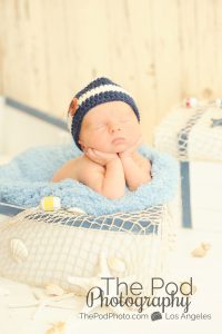 Nautical newborn baby boy photo shoot