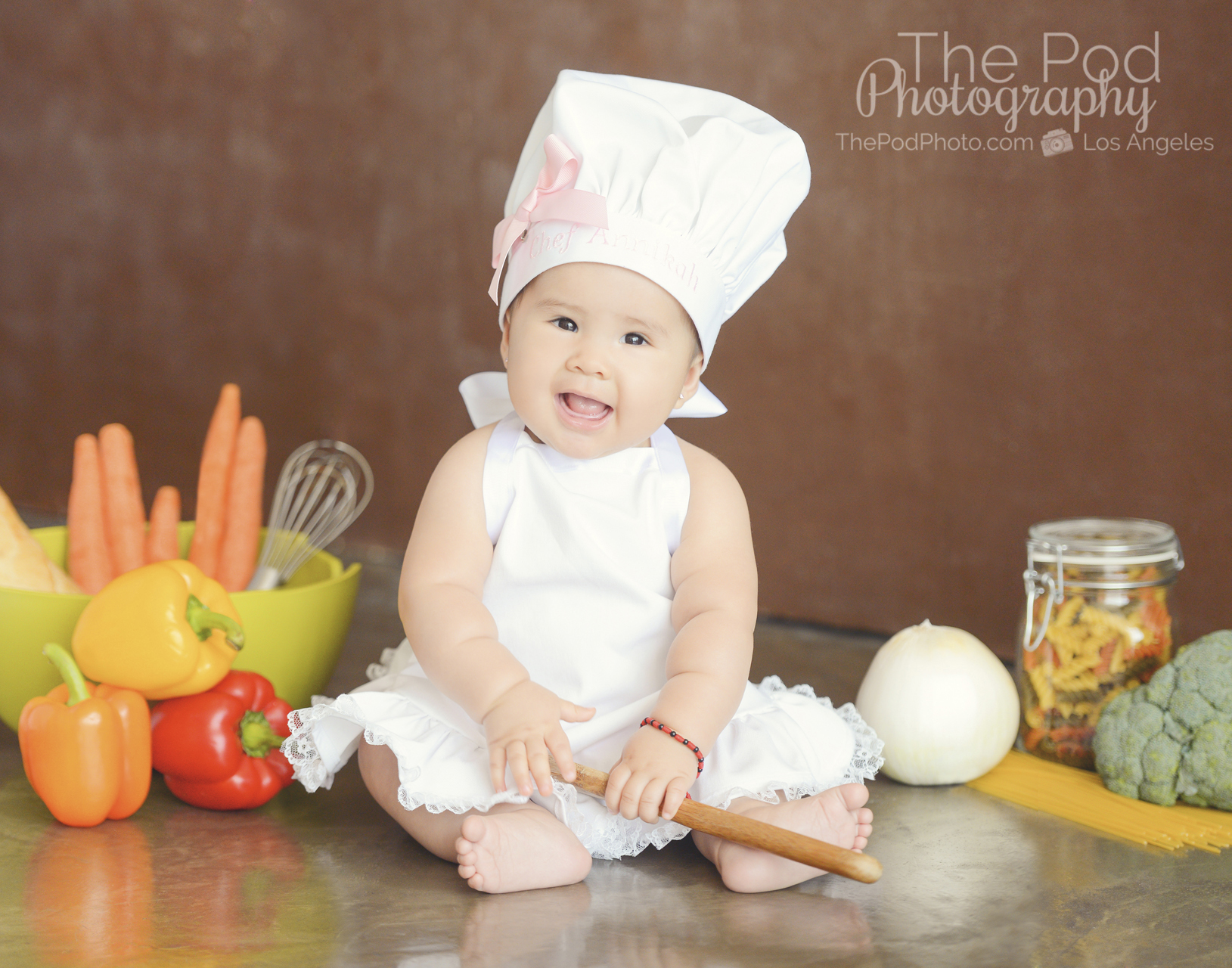 Chef themed baby store photoshoot