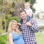 nice family photo at pregnancy photo studio