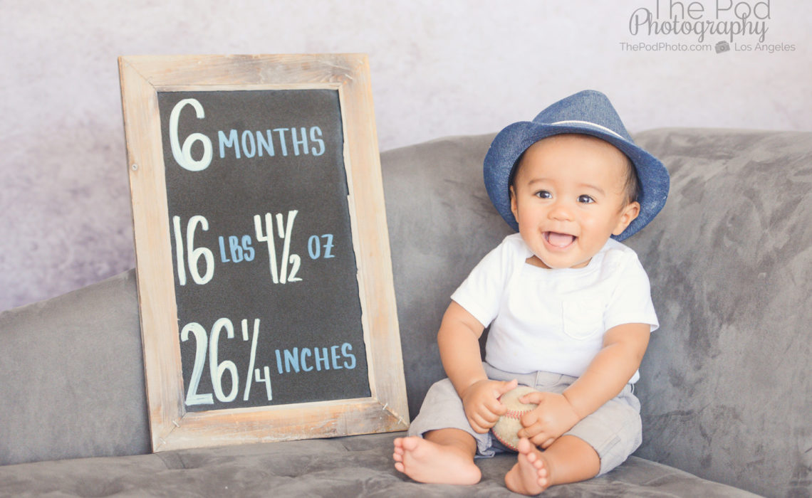 Six month baby store photoshoot