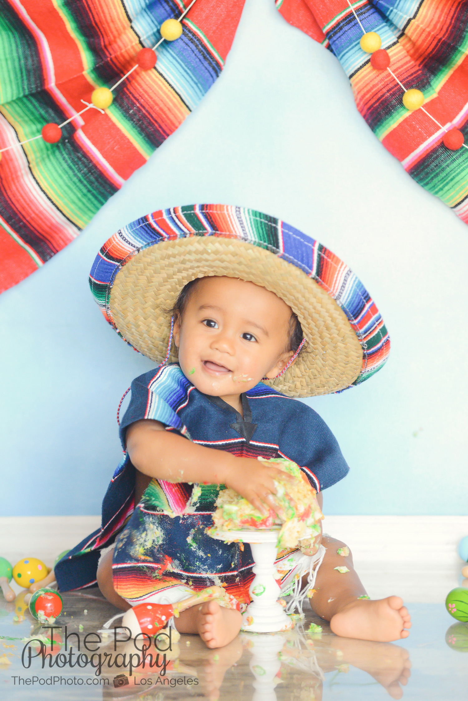 First Birthday Fiesta! | Themed Cake Smash Photography Los Angeles ...