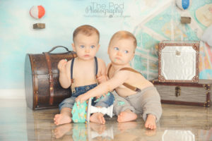 best-twin-first-birthday-cake-smash-photography-west-los-angeles