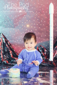 Best-Cake-Smash-Photography-Westchester-Los-Angeles-Outer-Space-Theme-First-Birthday-Party-SpaceX