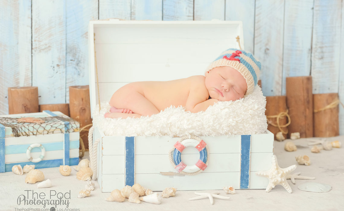 Beach themed 2024 baby photoshoot