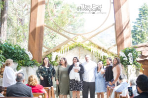 Family Photo in Wayfarer's chapel during kids event
