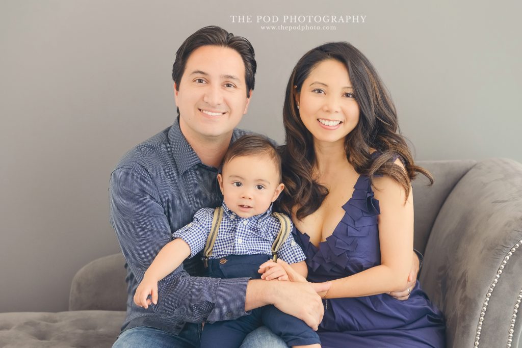 navy-blue-family-outfits - Los Angeles based photo studio, The Pod