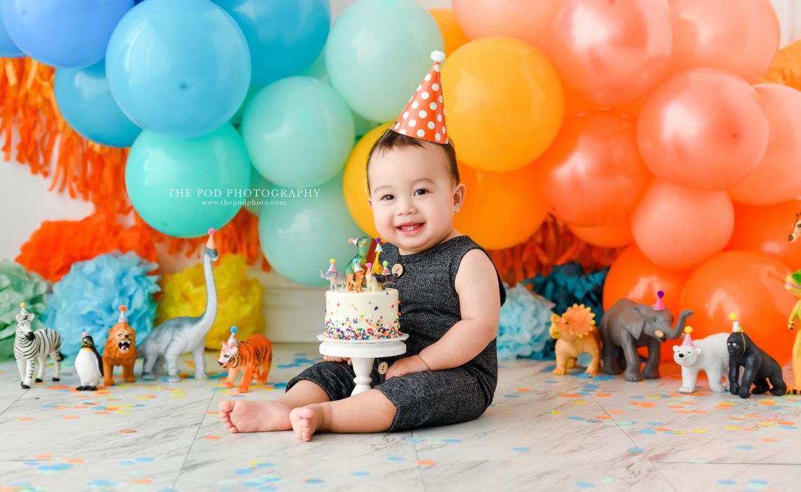 Riverside Cake Smash Photographer {Rancho Cucamonga Photography Studio} »  Jennifer Kanos Photography