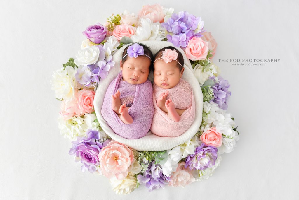 Twin Baby Girl Portrait Session Venice Beach, California - Los Angeles based photo studio, The Pod Photography, specializing in maternity, newborn, baby, first birthday cake smash and family pictures.