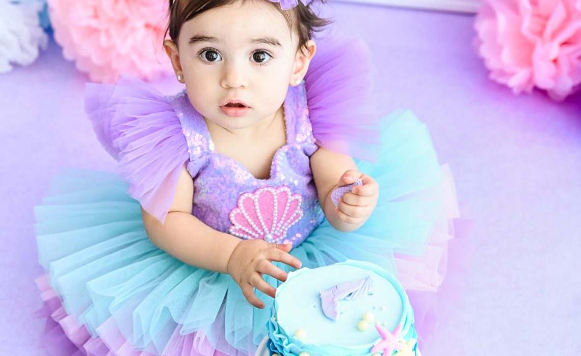 Mermaid baby discount outfit first birthday