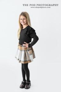 girl-plaid-skirt-modern-family-photo