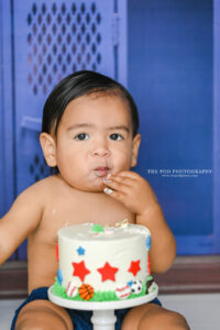 first-birthday-baby-blue-varsity-dodgers-theme