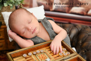 newborn-backgammon-set-props-cultural-photo-studio-city