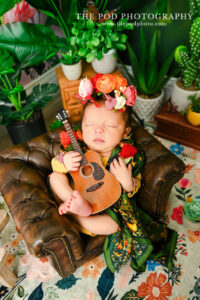 Frida-Kahlo-Baby-Photoshoot-Guitar-Set-The-Pod-Photography