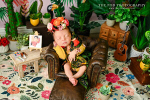 Frida-Kahlo-Newborn-Session-Palos-Verdes-The-Pod-Photography