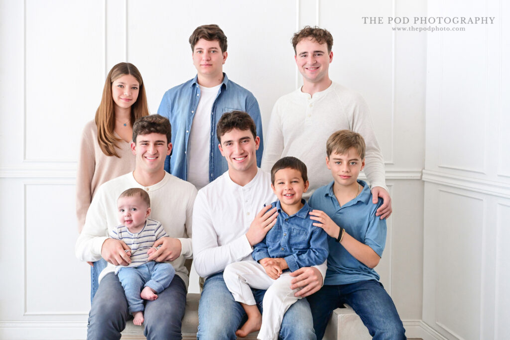 Grandkids all together for family portrait session