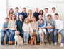 extended family studio portrait session in Los Angeles